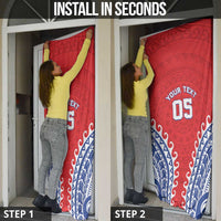 Custom Tuamotu Archipelago Door Cover Polynesian Tribal Tattoo