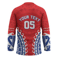 Custom Tuamotu Archipelago Hockey Jersey Polynesian Tribal Tattoo