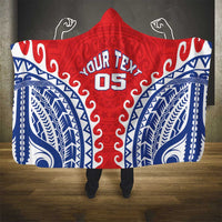 Custom Tuamotu Archipelago Hooded Blanket Polynesian Tribal Tattoo