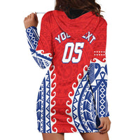 Custom Tuamotu Archipelago Hoodie Dress Polynesian Tribal Tattoo