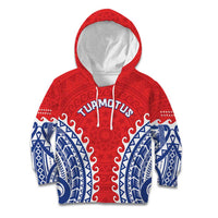 Custom Tuamotu Archipelago Kid Hoodie Polynesian Tribal Tattoo