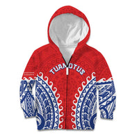 Custom Tuamotu Archipelago Kid Hoodie Polynesian Tribal Tattoo