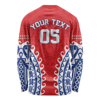 Custom Tuamotu Archipelago Long Sleeve Shirt Polynesian Tribal Tattoo