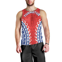 Custom Tuamotu Archipelago Men Tank Top Polynesian Tribal Tattoo