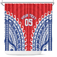Custom Tuamotu Archipelago Shower Curtain Polynesian Tribal Tattoo