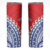 Custom Tuamotu Archipelago Skinny Tumbler Polynesian Tribal Tattoo