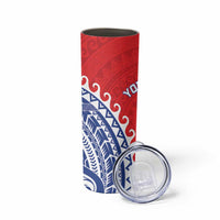 Custom Tuamotu Archipelago Skinny Tumbler Polynesian Tribal Tattoo