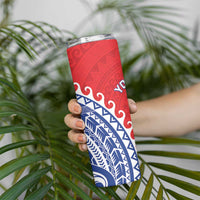 Custom Tuamotu Archipelago Skinny Tumbler Polynesian Tribal Tattoo