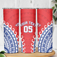 Custom Tuamotu Archipelago Skinny Tumbler Polynesian Tribal Tattoo