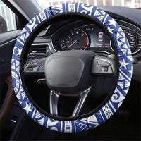 Tuamotu Archipelago Steering Wheel Cover Polynesian Tribal Tattoo