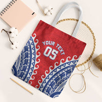 Custom Tuamotu Archipelago Tote Bag Polynesian Tribal Tattoo