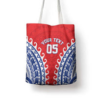 Custom Tuamotu Archipelago Tote Bag Polynesian Tribal Tattoo