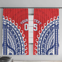 Custom Tuamotu Archipelago Window Curtain Polynesian Tribal Tattoo