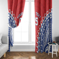 Custom Tuamotu Archipelago Window Curtain Polynesian Tribal Tattoo