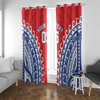 Custom Tuamotu Archipelago Window Curtain Polynesian Tribal Tattoo