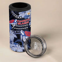 Tuamotu Islands 4 in 1 Can Cooler Tumbler Polynesian Pattern With Turtle
