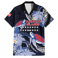 Tuamotu Islands Family Matching Puletasi and Hawaiian Shirt Polynesian Pattern With Turtle