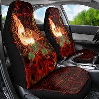 Samoa Siva Afi Festival Car Seat Cover Fire Knife Dancing LT05 - Polynesian Pride
