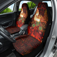 Samoa Siva Afi Festival Car Seat Cover Fire Knife Dancing LT05 - Polynesian Pride