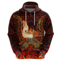 Samoa Siva Afi Festival Hoodie Fire Knife Dancing LT05 - Polynesian Pride