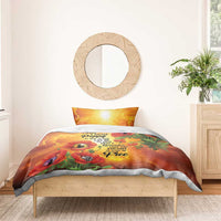 ANZAC Day Red Poppy Bedding Set Honoring The ANZAC Spirit