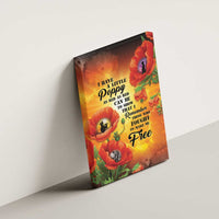 ANZAC Day Red Poppy Canvas Wall Art Honoring The ANZAC Spirit