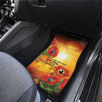 ANZAC Day Red Poppy Car Mats Honoring The ANZAC Spirit