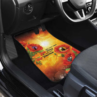 ANZAC Day Red Poppy Car Mats Honoring The ANZAC Spirit