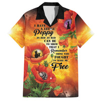 ANZAC Day Red Poppy Family Matching Tank Maxi Dress and Hawaiian Shirt Honoring The ANZAC Spirit LT05 Dad's Shirt - Short Sleeve Orange - Polynesian Pride
