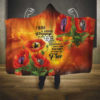 ANZAC Day Red Poppy Hooded Blanket Honoring The ANZAC Spirit