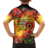 ANZAC Day Red Poppy Kid Hawaiian Shirt Honoring The ANZAC Spirit LT05 - Polynesian Pride