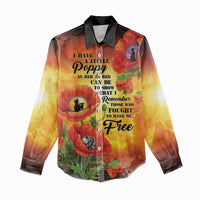 ANZAC Day Red Poppy Women Casual Shirt Honoring The ANZAC Spirit