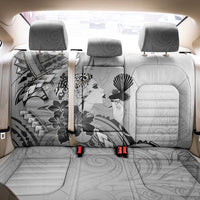 Aotearoa Maori Wahine Back Car Seat Cover Fantail Bird Black Gold Marble