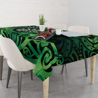 New Zealand Darts Tablecloth Maori Koru Dartboard Green Flame