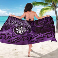 New Zealand Darts Sarong Maori Koru Dartboard Purple Flame LT05 - Polynesian Pride
