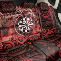 New Zealand Darts Back Car Seat Cover Maori Koru Dartboard Red Flame