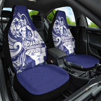 Guam Chief Quipuha Car Seat Cover Polynesian Pattern With Guasali Flowers