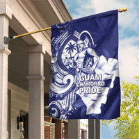 Guam Chief Quipuha Garden Flag Polynesian Pattern With Guasali Flowers