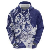 Guam Chief Quipuha Hoodie Polynesian Pattern With Guasali Flowers