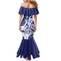 Guam Chief Quipuha Mermaid Dress Polynesian Pattern With Guasali Flowers