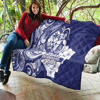 Guam Chief Quipuha Quilt Polynesian Pattern With Guasali Flowers