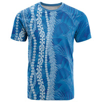 Hawaii Prince Kuhio T Shirt Blue Hawaiian Lau Maia With Leis