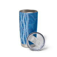 Hawaii Prince Kuhio Tumbler Cup Blue Hawaiian Lau Maia With Leis