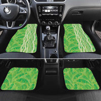 Hawaii Prince Kuhio Car Mats Lime Green Hawaiian Lau Maia With Leis