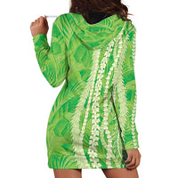 Hawaii Prince Kuhio Hoodie Dress Lime Green Hawaiian Lau Maia With Leis LT05 - Polynesian Pride