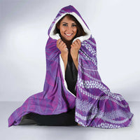 Hawaii Prince Kuhio Hooded Blanket Violet Hawaiian Lau Maia With Leis