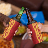 Hawaii Prince Kuhio 4 in 1 Can Cooler Tumbler Red Hawaiian Lau Maia With Leis LT05 - Polynesian Pride