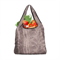 Hawaii Prince Kuhio Grocery Bag Mocha Hawaiian Lau Maia With Leis