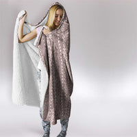 Hawaii Prince Kuhio Hooded Blanket Mocha Hawaiian Lau Maia With Leis
