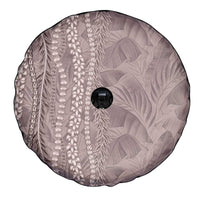 Hawaii Prince Kuhio Spare Tire Cover Mocha Hawaiian Lau Maia With Leis